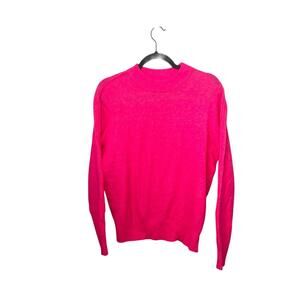 Athleta Merino Wool Sweater Women’s M Pink Long Sleeve Pullover Lightweight